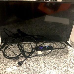 Roku TV 24” with apple HDMI adapter